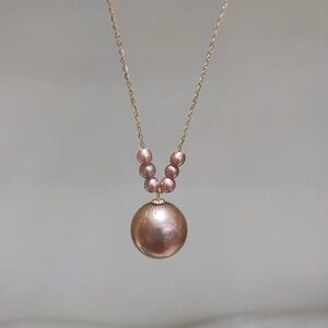 Elegant Freshwater Lavender Pearl Necklace